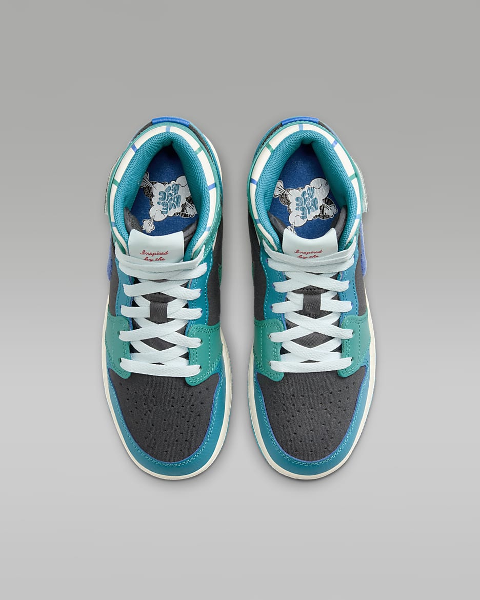 Kids jordan aj 1 mid best sale